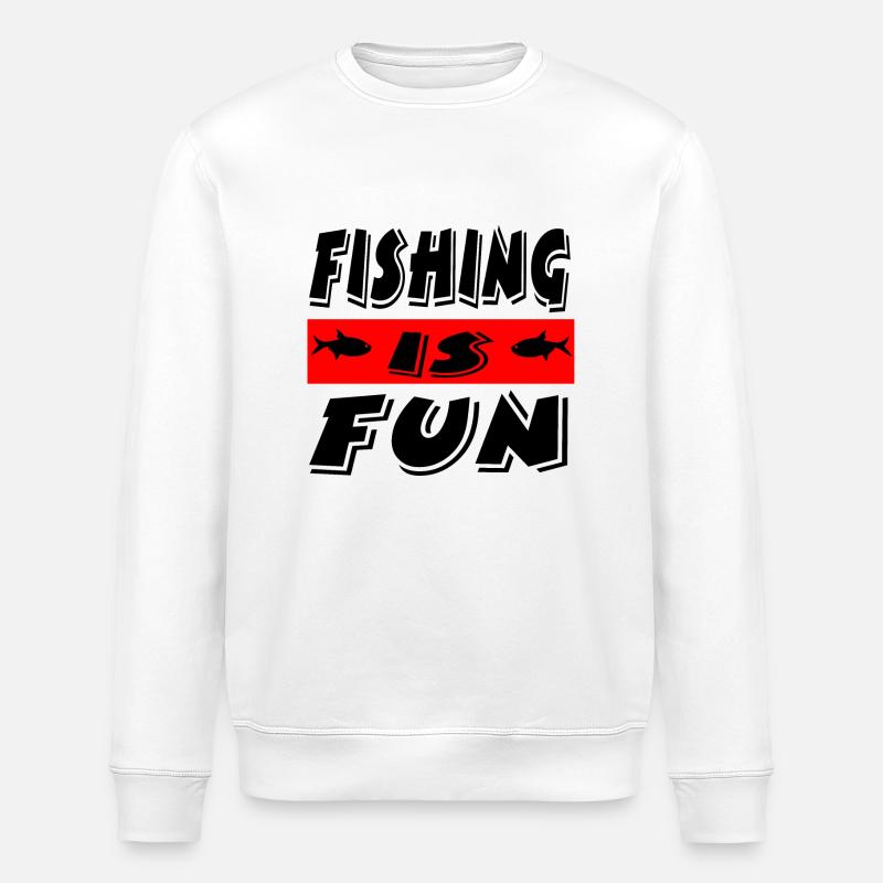 Angling - Stanley/Stella ROLLER Unisex Organic Sweatshirt - white
