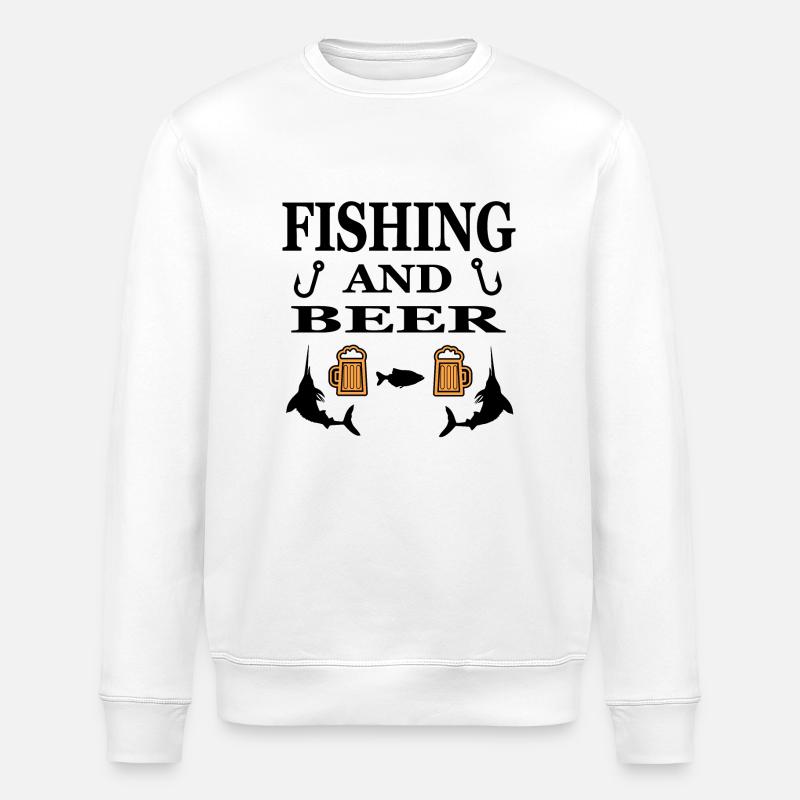 Pêche - Sweat bio ROLLER Stanley/Stella Unisexe - blanc