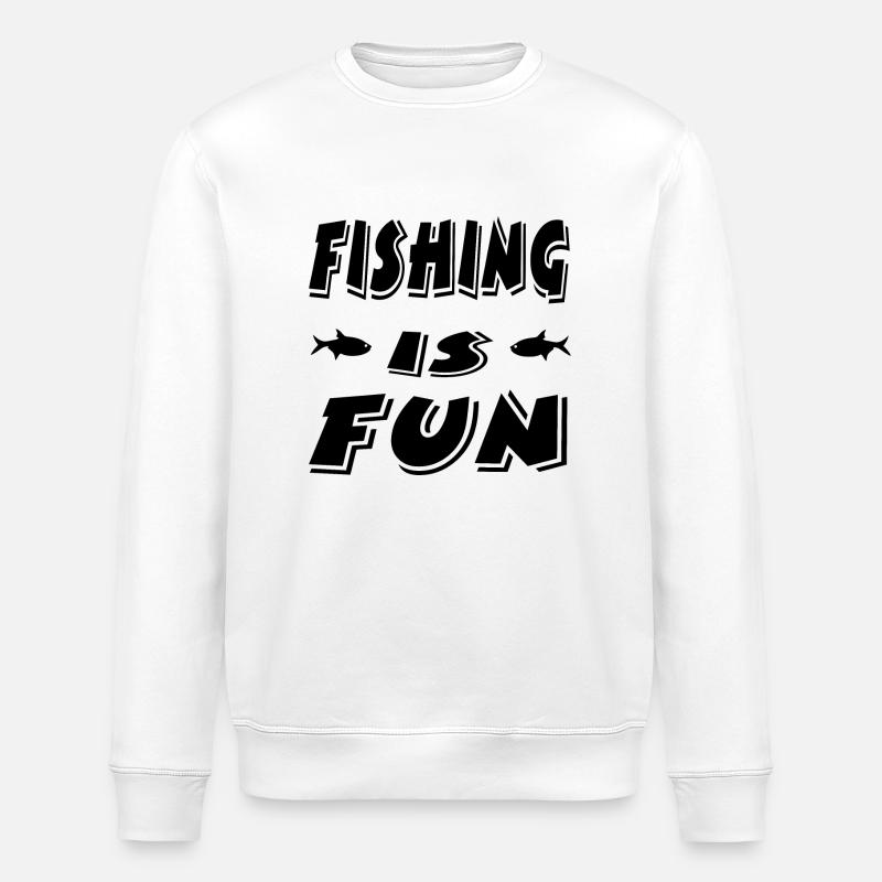 Pêche - Sweat bio ROLLER Stanley/Stella Unisexe - blanc