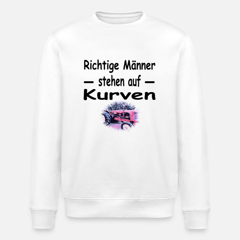 Traktor - Stanley/Stella Unisex Bio-Sweatshirt ROLLER - Weiß
