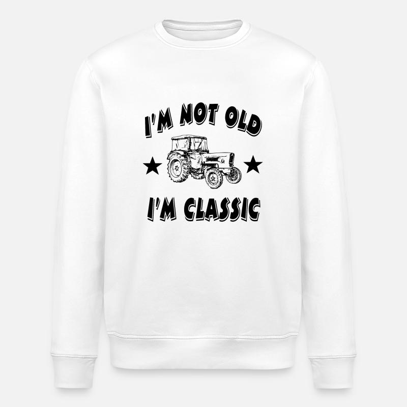Tractor - Stanley/Stella ROLLER Unisex Organic Sweatshirt - white
