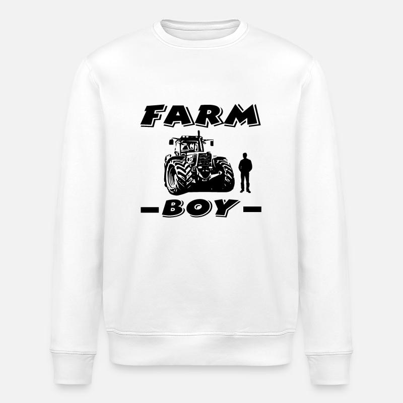 Bauernhof - Stanley/Stella Unisex Bio-Sweatshirt ROLLER - Weiß