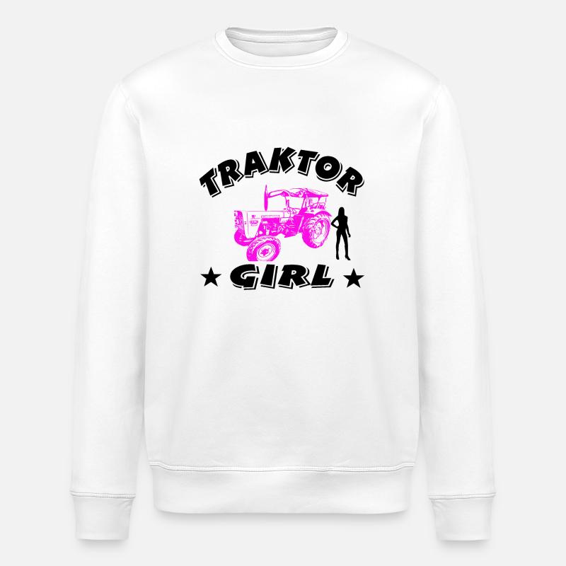 Traktor - Stanley/Stella Unisex Bio-Sweatshirt ROLLER - Weiß