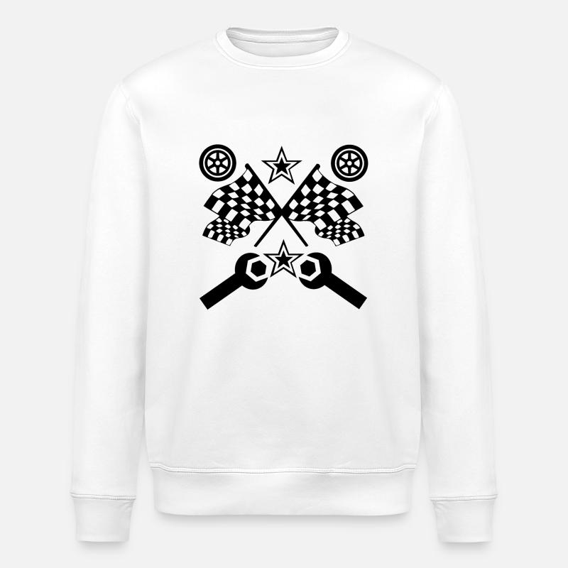 Voiture - Sweat bio ROLLER Stanley/Stella Unisexe - blanc