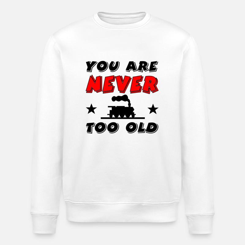 Chemin de fer - Sweat bio ROLLER Stanley/Stella Unisexe - blanc