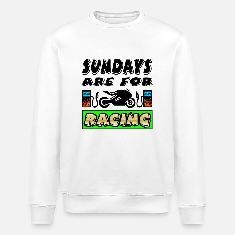 Motorrad - Stanley/Stella Unisex Bio-Sweatshirt ROLLER - Weiß