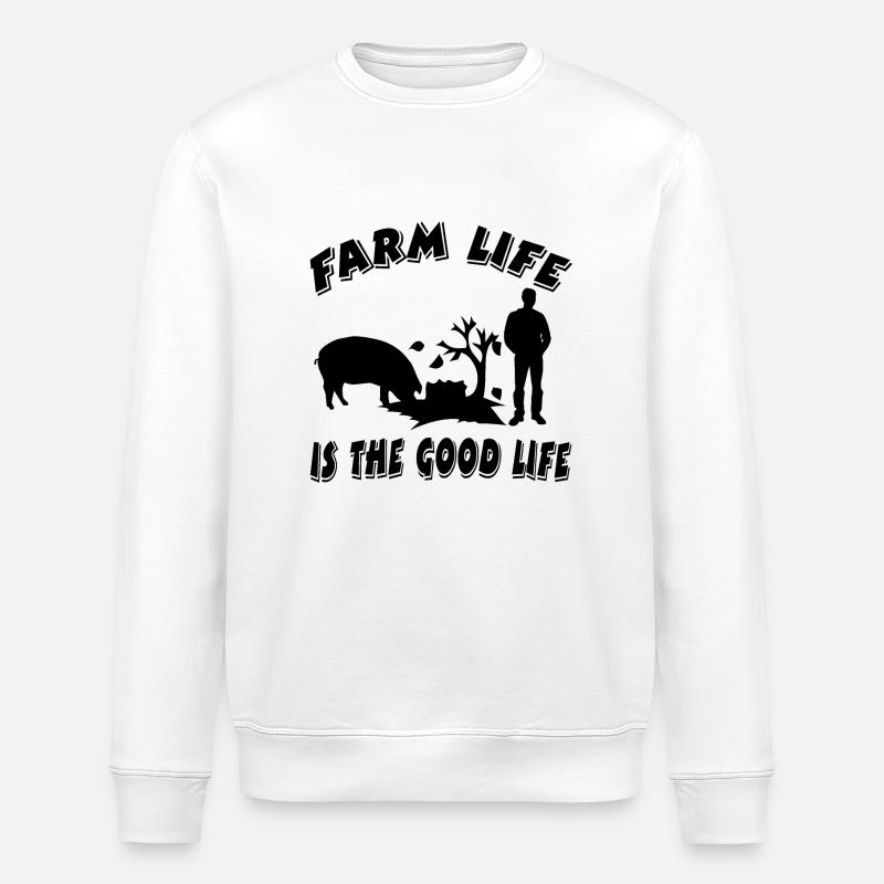 Ferme - Sweat bio ROLLER Stanley/Stella Unisexe - blanc
