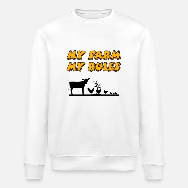 Bauernhof - Stanley/Stella Unisex Bio-Sweatshirt ROLLER - Weiß