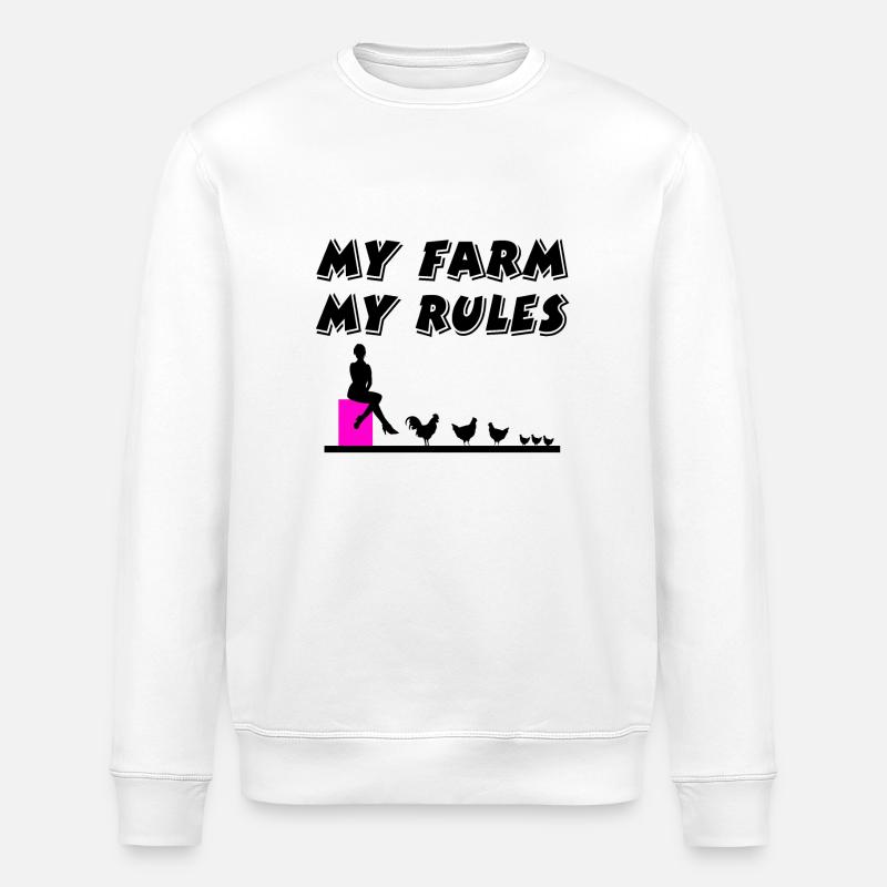 Ferme - Sweat bio ROLLER Stanley/Stella Unisexe - blanc