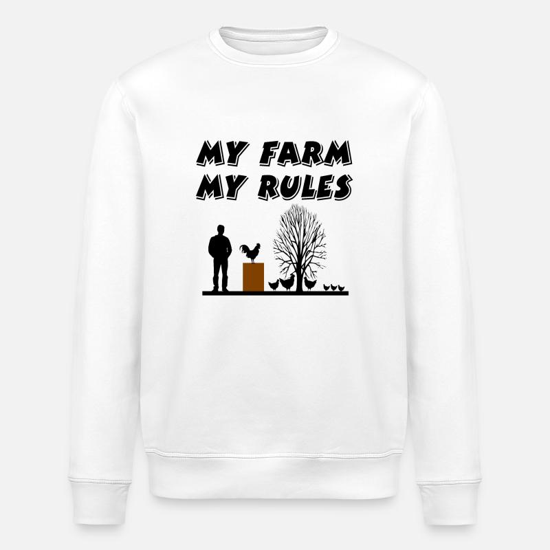 Bauernhof - Stanley/Stella Unisex Bio-Sweatshirt ROLLER - Weiß