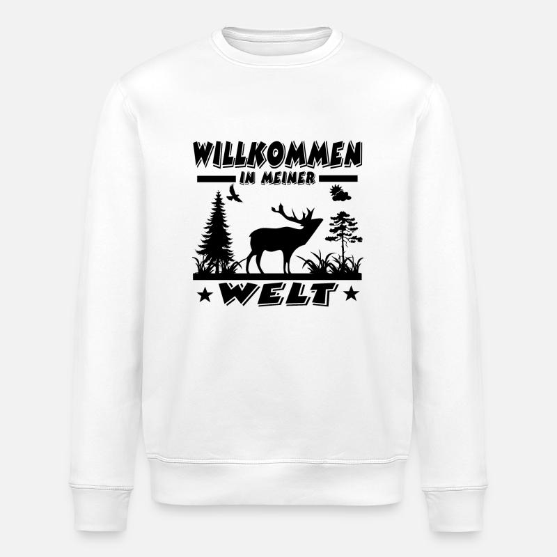 Hirsch - Stanley/Stella Unisex Bio-Sweatshirt ROLLER - Weiß