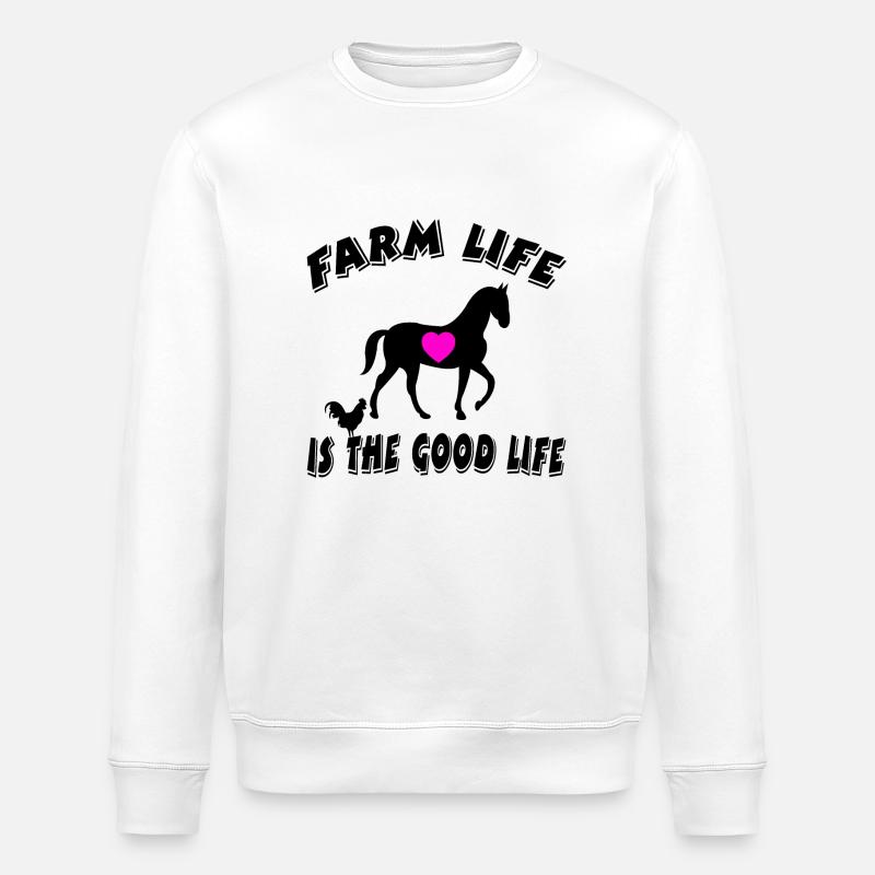 Bauernhof - Stanley/Stella Unisex Bio-Sweatshirt ROLLER - Weiß