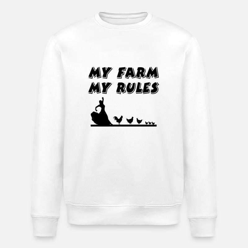 Bauernhof - Stanley/Stella Unisex Bio-Sweatshirt ROLLER - Weiß