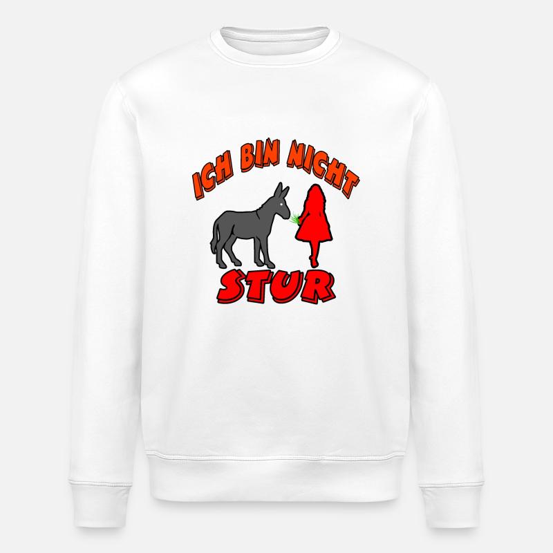 Esel - Stanley/Stella Unisex Bio-Sweatshirt ROLLER - Weiß