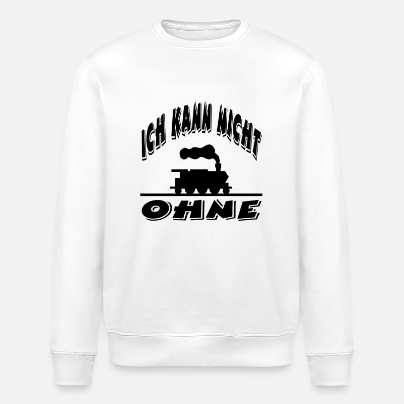 Eisenbahn - Stanley/Stella Unisex Bio-Sweatshirt ROLLER - Weiß
