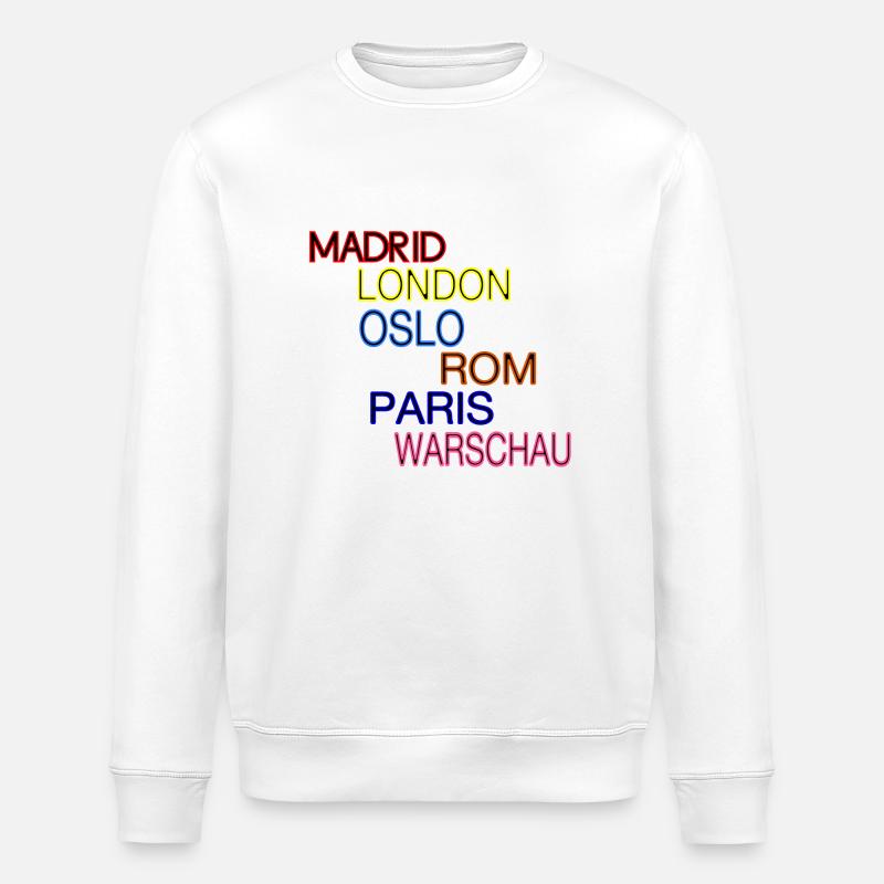 Villes - Sweat bio ROLLER Stanley/Stella Unisexe - blanc