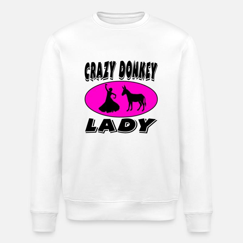 Âne - Sweat bio ROLLER Stanley/Stella Unisexe - blanc