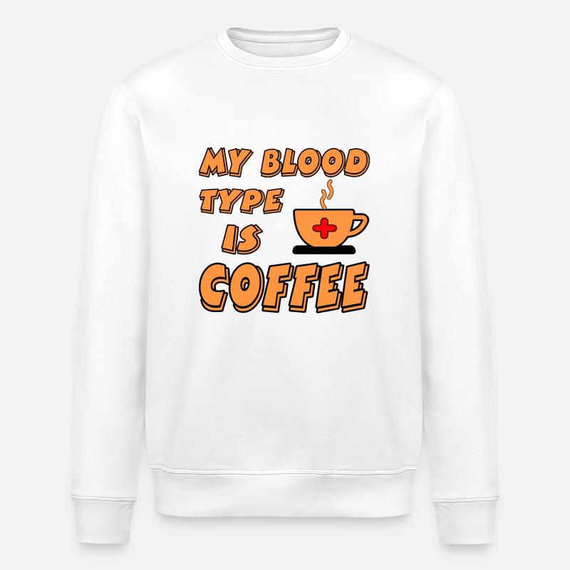 Kaffee - Stanley/Stella Unisex Bio-Sweatshirt ROLLER - Weiß