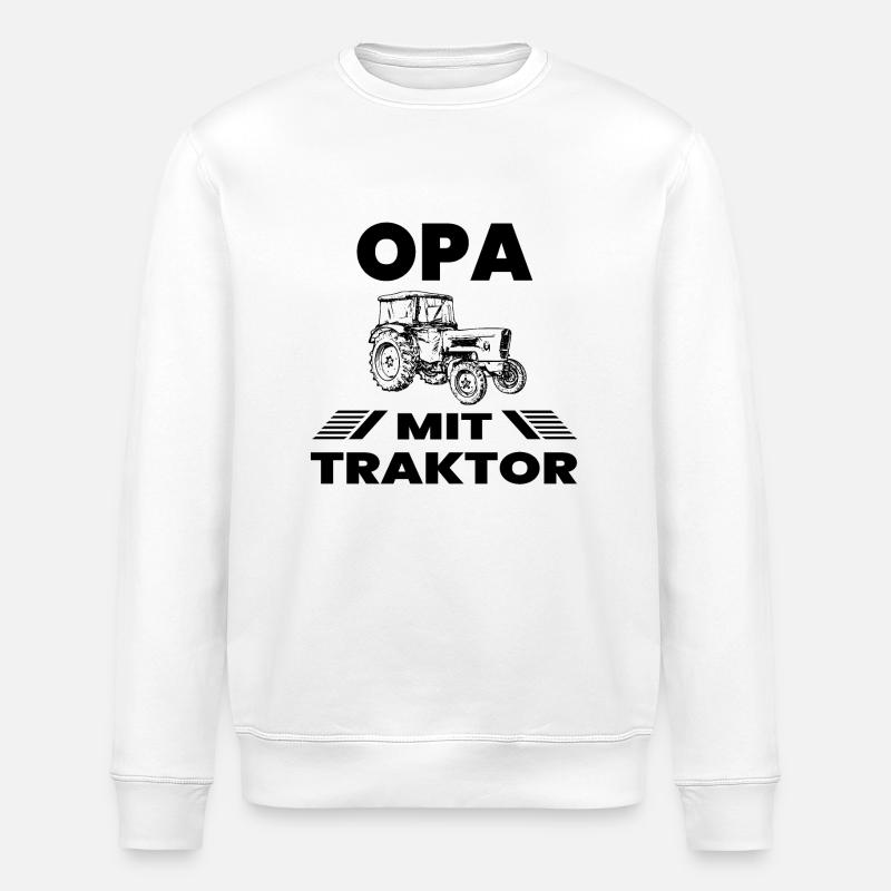 Traktor - Stanley/Stella Unisex Bio-Sweatshirt ROLLER - Weiß