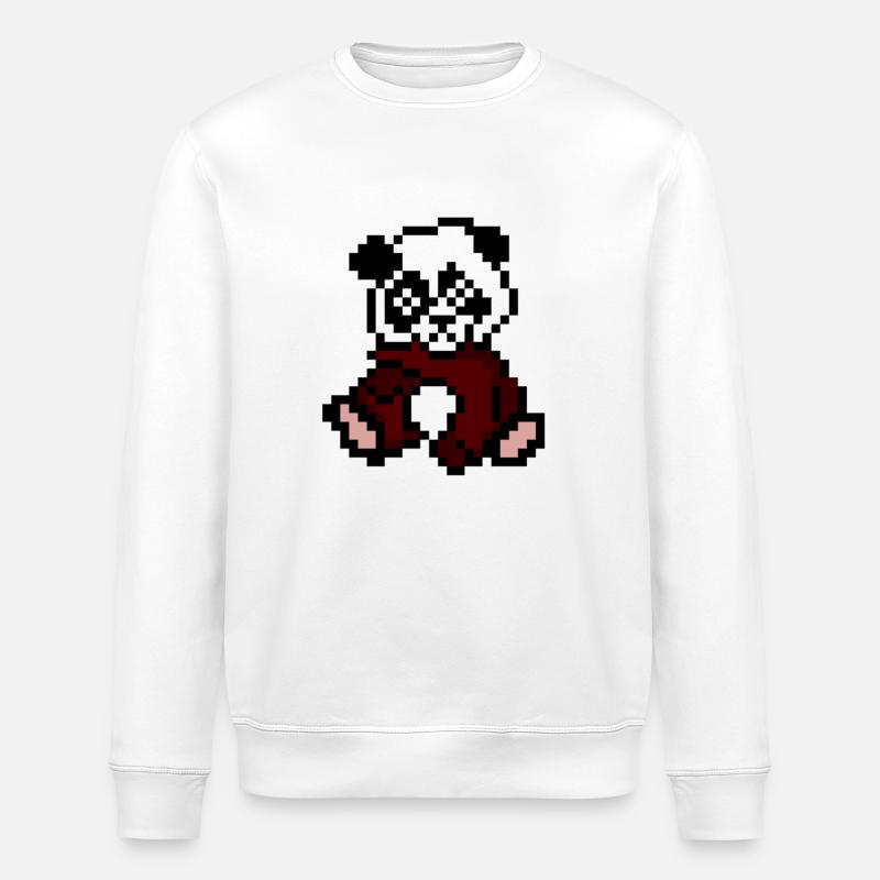 Natur Panda - Stanley/Stella Unisex Bio-Sweatshirt ROLLER - Weiß
