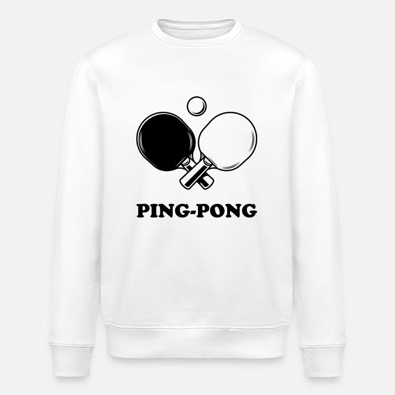 Ping Pong - Sweat bio ROLLER Stanley/Stella Unisexe - blanc
