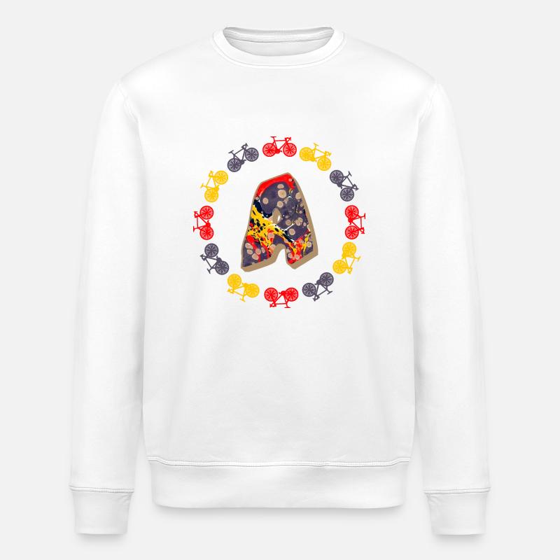 fahrrad e 202 a - Stanley/Stella Unisex Bio-Sweatshirt ROLLER - Weiß