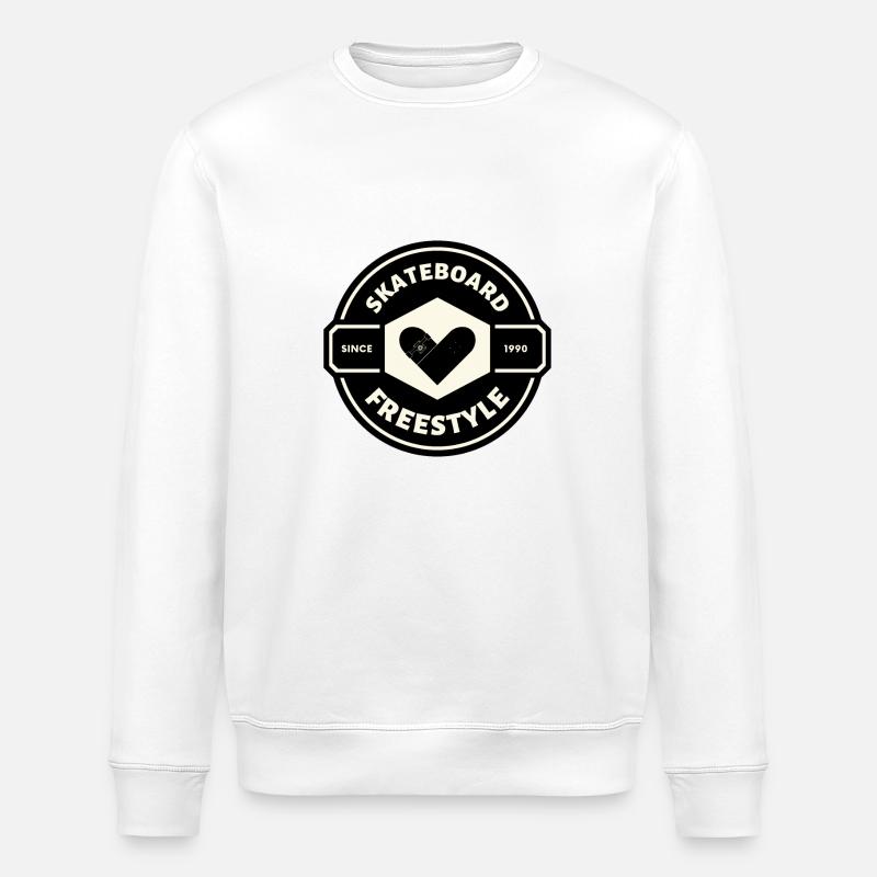 LOGO SKATEBOARD - Sweat bio ROLLER Stanley/Stella Unisexe - blanc
