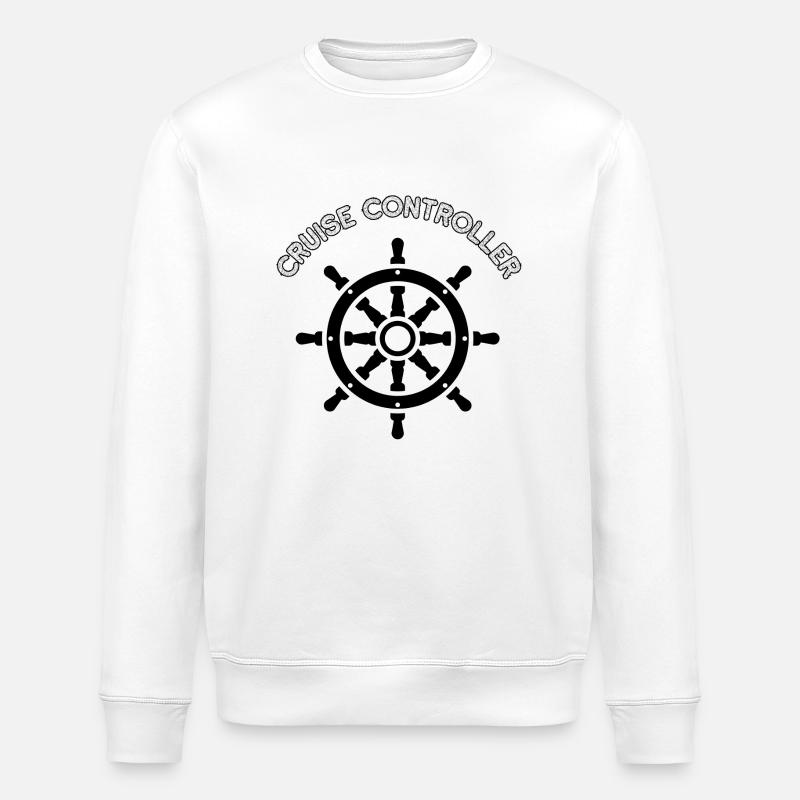 Cruise Controller | Water Command - Stanley/Stella ROLLER Unisex Organic Sweatshirt - white