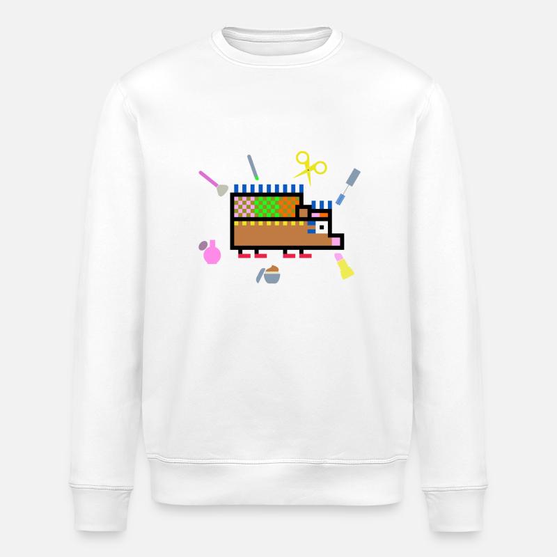 IgelSchönheit - Stanley/Stella Unisex Bio-Sweatshirt ROLLER - Weiß