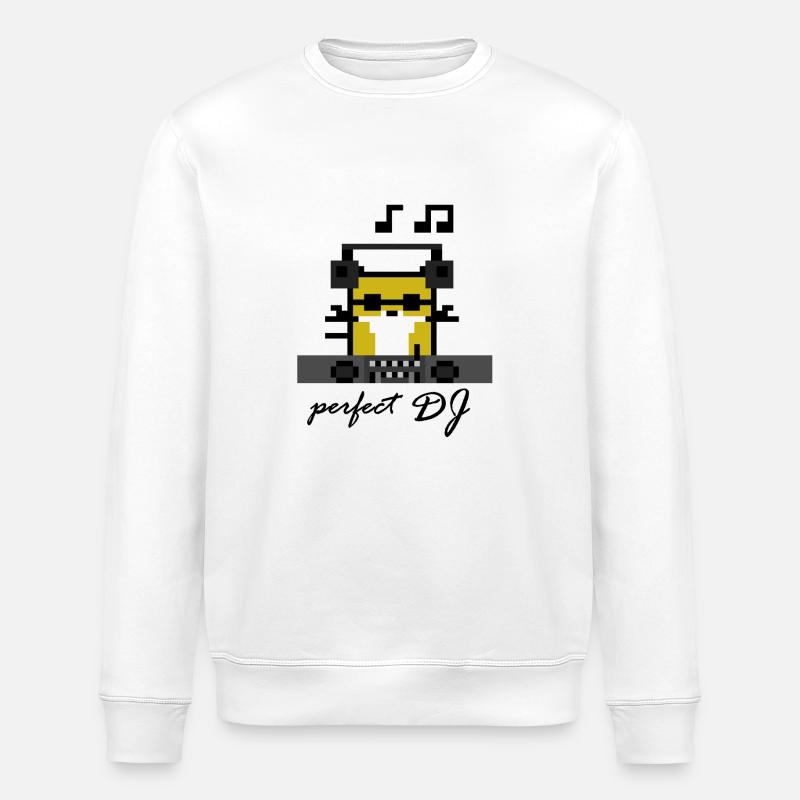 DJ Goldhamster - Stanley/Stella Unisex Bio-Sweatshirt ROLLER - Weiß
