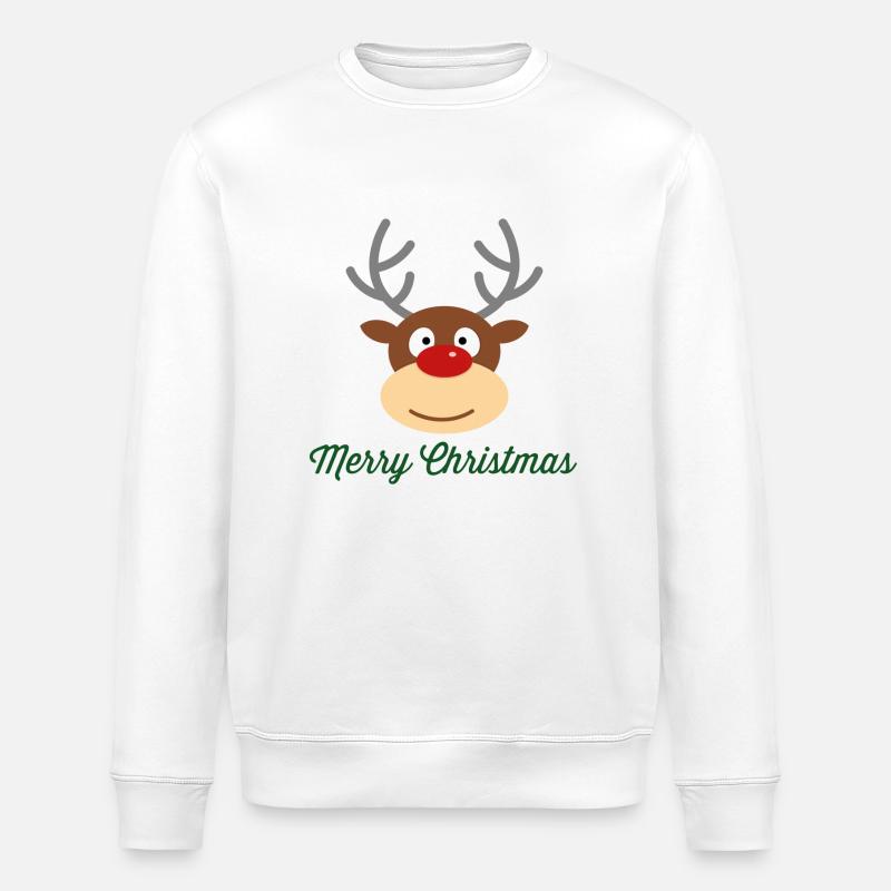 Joyeux Noël - Sweat bio ROLLER Stanley/Stella Unisexe - blanc