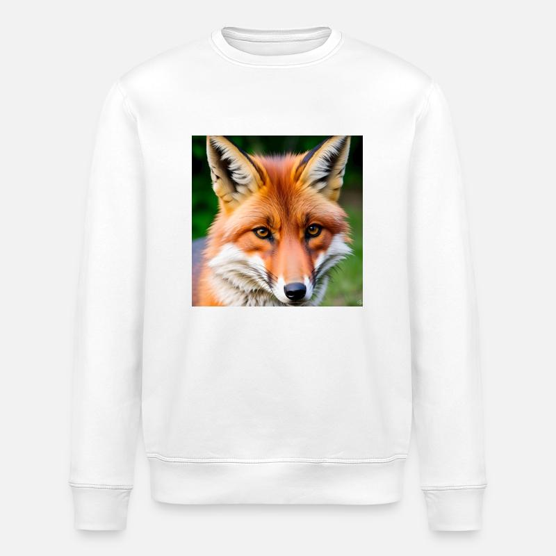 Fuchs Fuchs Tier Tiere - Stanley/Stella Unisex Bio-Sweatshirt ROLLER - Weiß