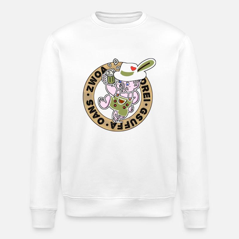 Bayerisch gewandt - Bayern - Stanley/Stella Unisex Bio-Sweatshirt ROLLER - Weiß