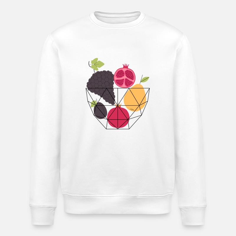 Korb mit Herbstfrüchten - Stanley/Stella Unisex Bio-Sweatshirt ROLLER - Weiß