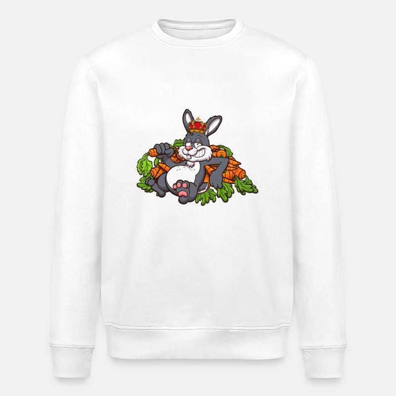 Roi lapin - Sweat bio ROLLER Stanley/Stella Unisexe - blanc