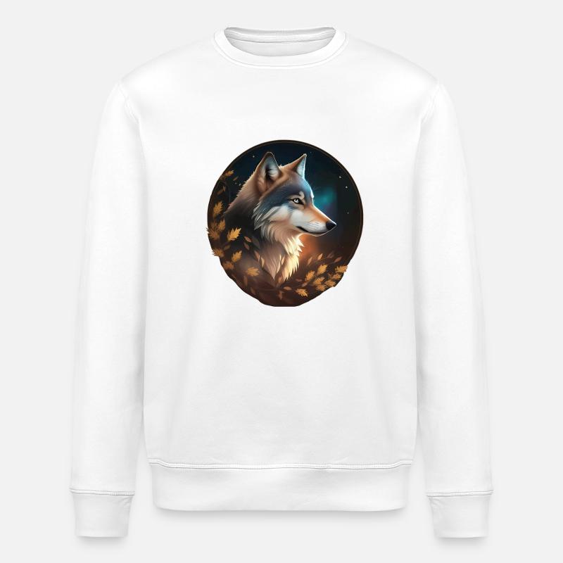 Wolf - Stanley/Stella Unisex Bio-Sweatshirt ROLLER - Weiß