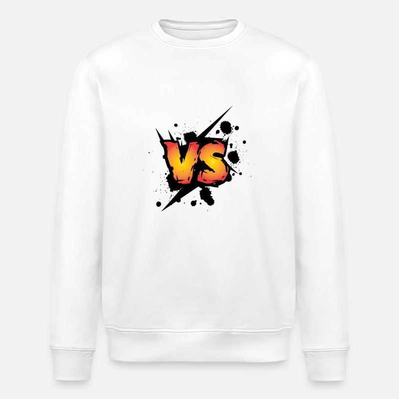 Aufschrift VS Logo - Stanley/Stella Unisex Bio-Sweatshirt ROLLER - Weiß