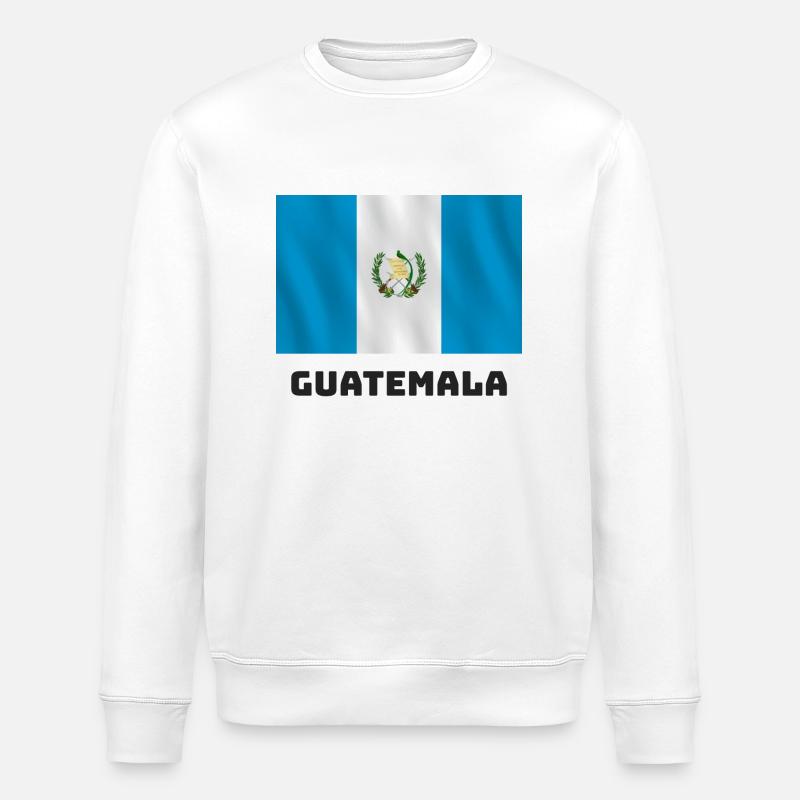 Drapeau guatémaltèque - Sweat bio ROLLER Stanley/Stella Unisexe - blanc