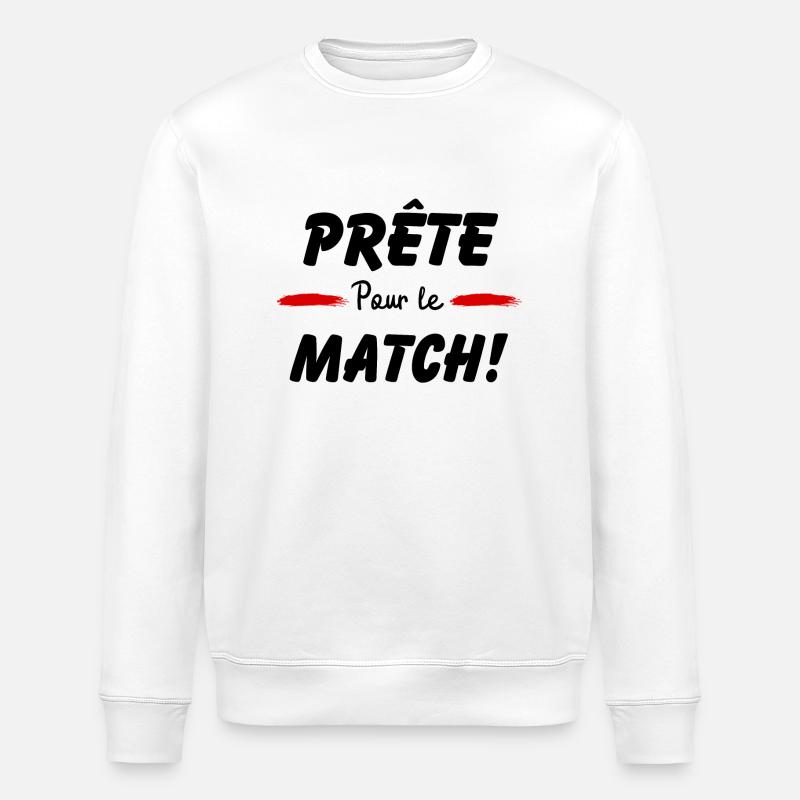 Prête pour le match - Sweat bio ROLLER Stanley/Stella Unisexe - blanc