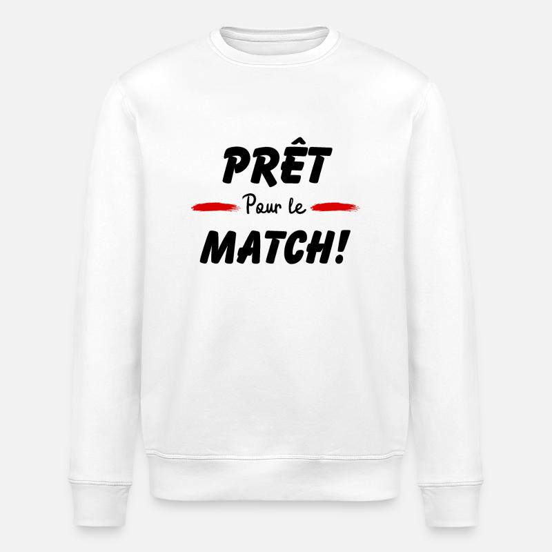 Prêt pour le match - Sweat bio ROLLER Stanley/Stella Unisexe - blanc