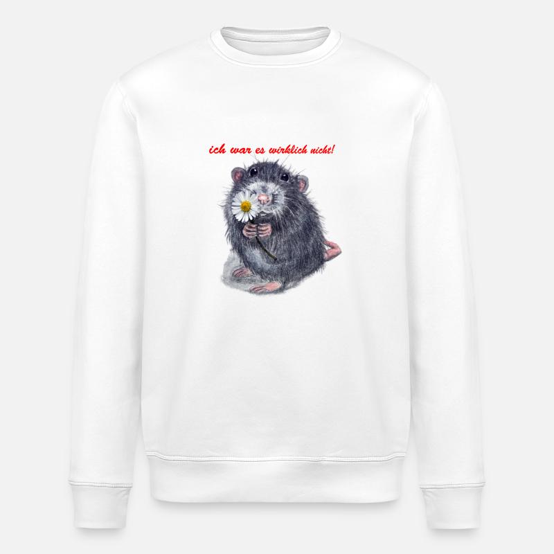 Ouzimade - Stanley/Stella Unisex Bio-Sweatshirt ROLLER - Weiß