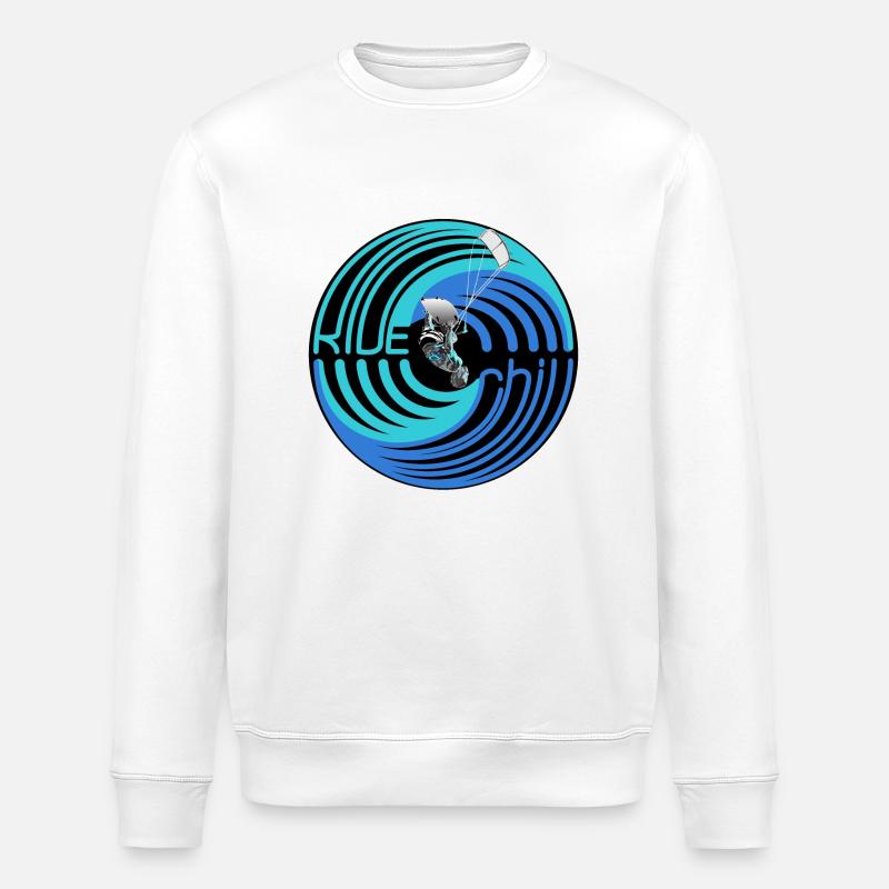 RIDE et chill - Sweat bio ROLLER Stanley/Stella Unisexe - blanc