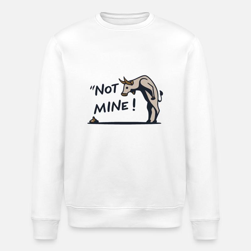 Not Mine! - Stanley/Stella ROLLER Unisex Organic Sweatshirt - white