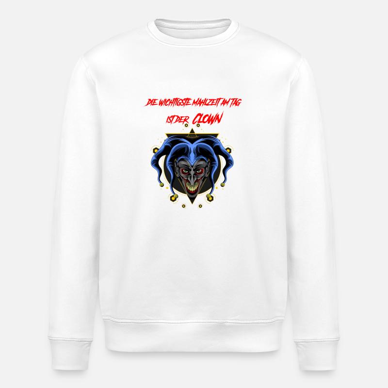 Clown - Stanley/Stella Unisex Bio-Sweatshirt ROLLER - Weiß