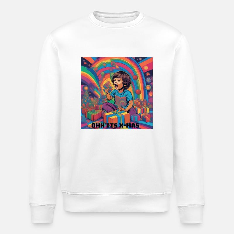 oh son X Mas - Sweat bio ROLLER Stanley/Stella Unisexe - blanc