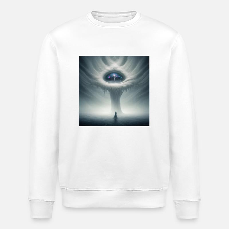 Dans l’œil du cyclone - Sweat bio ROLLER Stanley/Stella Unisexe - blanc