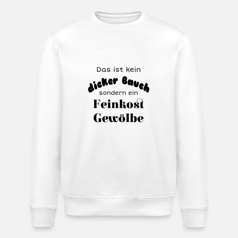 Das ist kein dicker Bauch - Stanley/Stella Unisex Bio-Sweatshirt ROLLER - Weiß