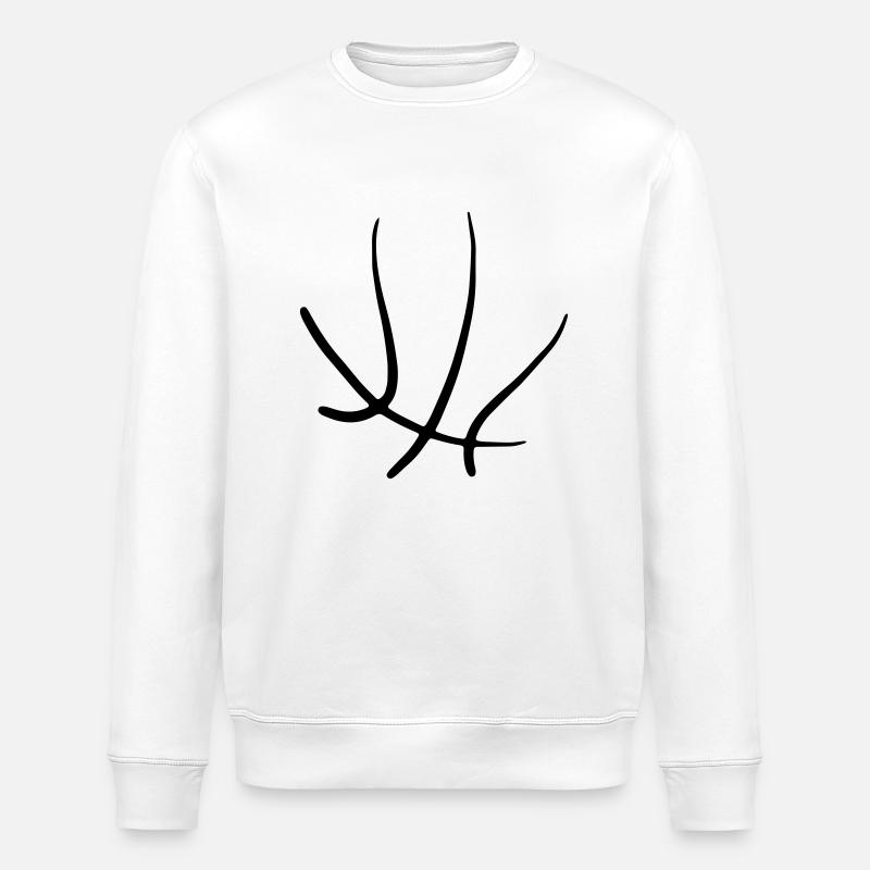 Basketbäll 11 Zeichenfläche 11 - Stanley/Stella Unisex Bio-Sweatshirt ROLLER - Weiß