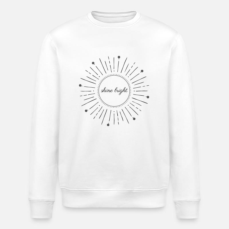 shine bright - Stanley/Stella Unisex Bio-Sweatshirt ROLLER - Weiß