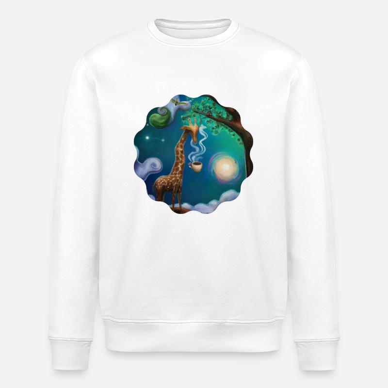 Giraffe - Stanley/Stella Unisex Bio-Sweatshirt ROLLER - Weiß